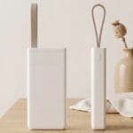 Minimalist Beyaz Powerbank ve Askılı Kurumsal Şarj Cihazı - Sensesevens