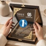 Lüks Kurumsal Kristal Plaket ve Kutulu Promosyon Teşekkür Ödülü - Sensesevens