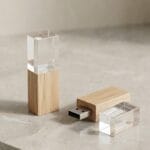 Bambu Promosyon USB Bellek ve Toptan Ahşap Kristal Flash Bellek - Sensesevens