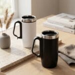 Premium Kulplu Promosyon Çelik Mug ve Lüks Toptan Ofis Termosu - Sensesevens