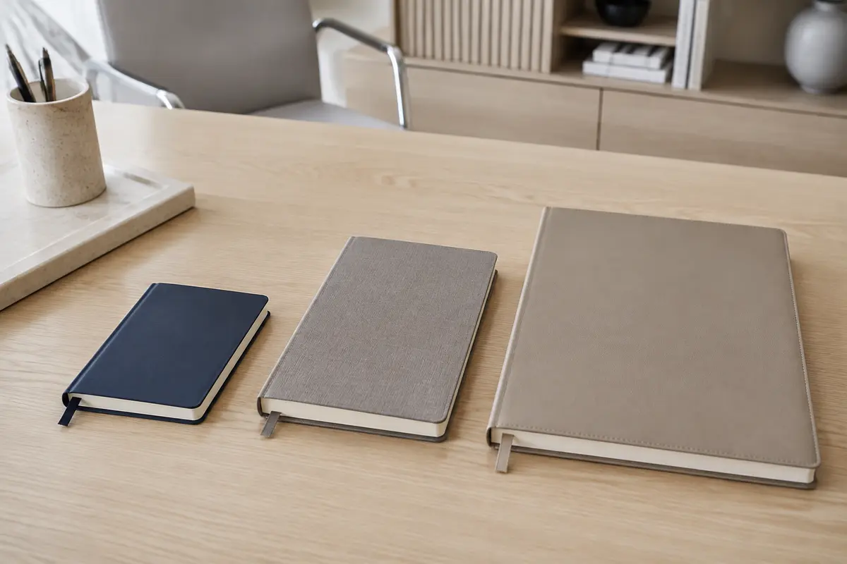 Farklı ölçülerde promosyon defter modellerinin karşılaştırması