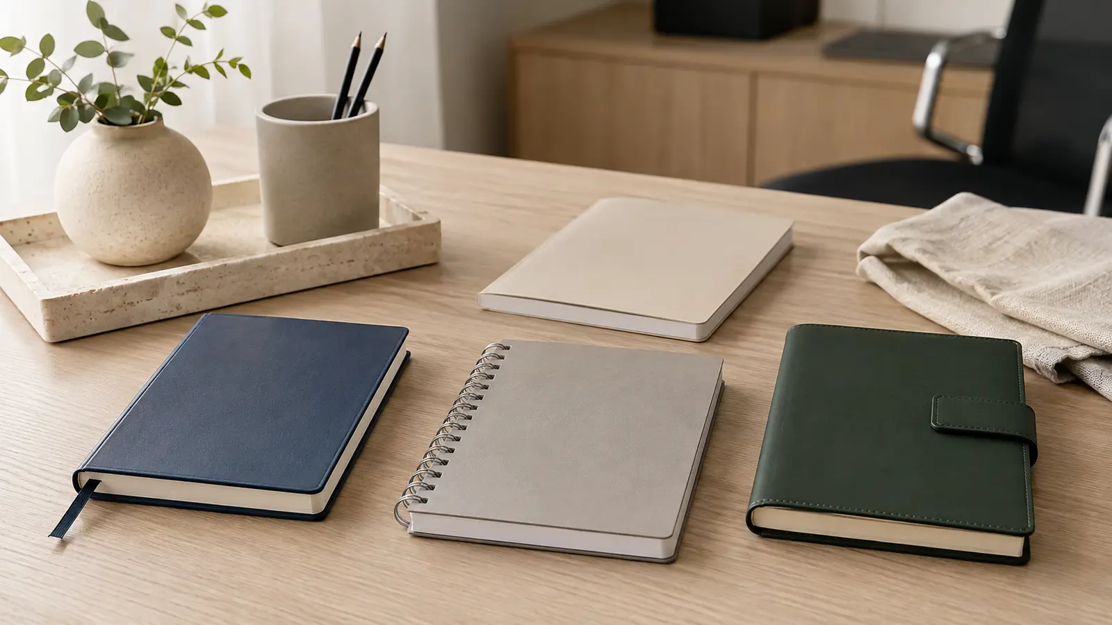 Farklı kapak yapılarına sahip promosyon defter modelleri
